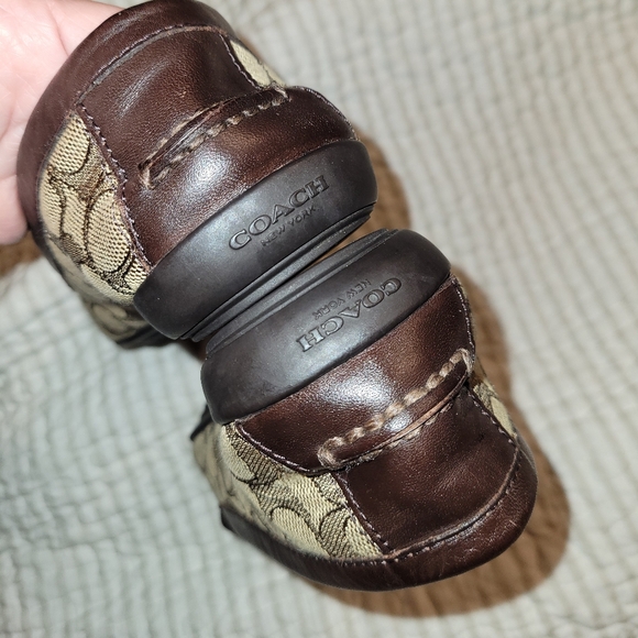 Authentic Coach Q8786 Penny Loafers Classic Pattern Women's Size 8B - Picture 5 of 12